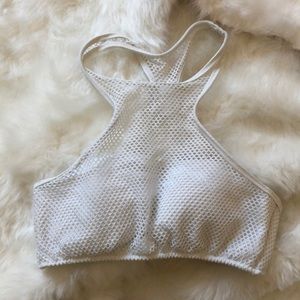 VS PINK mesh high neck bikini top